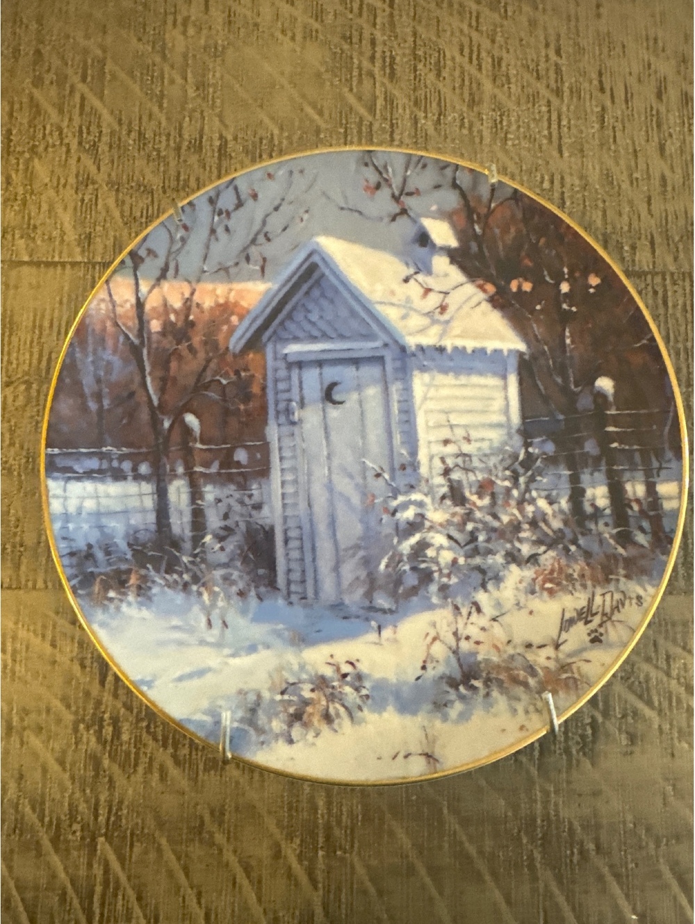 1984 Schmid Lowell Davis Good Ol' Days When Minutes Seem Like Hours Plate
